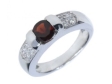 Кольцо, серебро 925, гранат,циркон 020 02 21-03445 2010 г инфо 7962w.