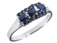 Кольцо, серебро 875, сапфир DC 003 02 21sk-00119 2010 г инфо 8284w.