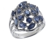 Кольцо, серебро 875, сапфир DC 003 02 21sk-00150 2010 г инфо 8841w.